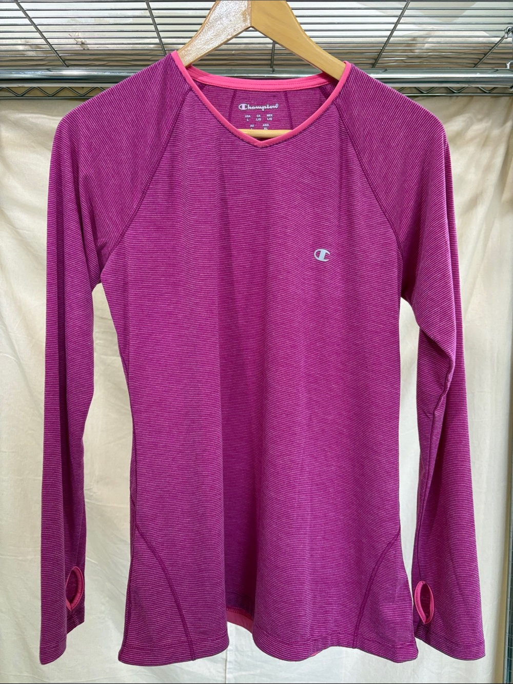 Champion Women's Long Sleeve Athletic Tee - Pink
